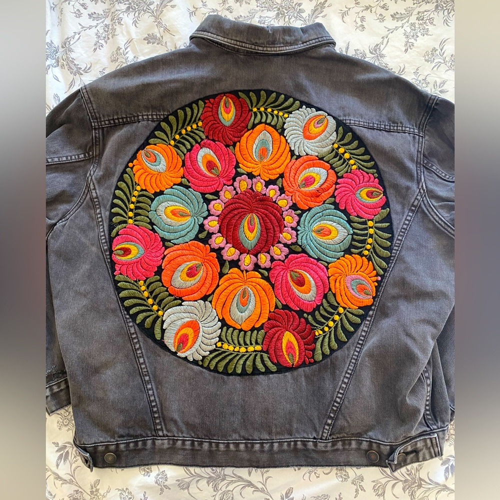 Black Free People Jean Jacket